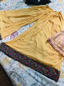 Full Flair Plazo With Dupatta..