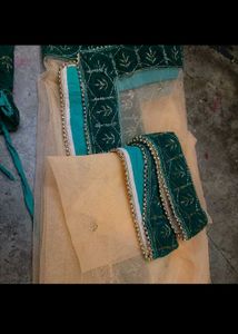 Elegant Green Embroidered Lehenga Choli