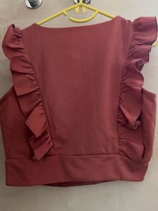 Ruffled Crop Top