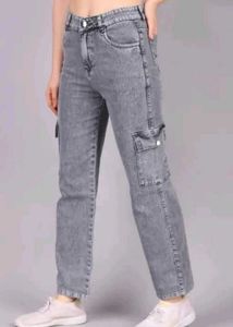 Wide Leg Denim Pants