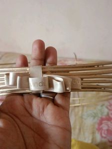 Gold Metal Hoop Basket