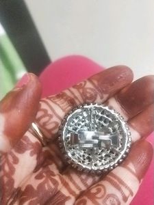 Combo Of Cocktail AD Ring And Saree Pin
