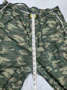 Camo Print Casual Pants