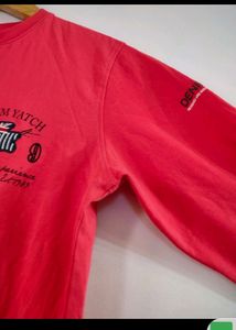 Premium By Whiz Biz Mens Red Colour Full Sleeves T