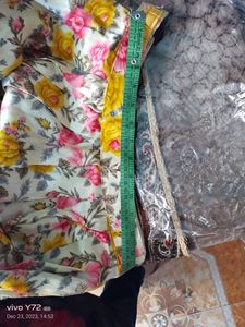 Yellow with Floral Print Ethnic Skirt ( Women&#39;s)