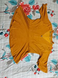 V Neck Orange Top