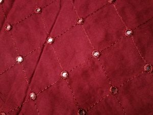 Marron Kurti Mirror Work
