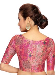 Studio Shringar Multicolored Pink Blouse