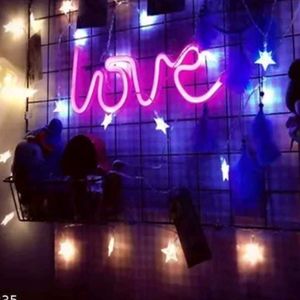 Pink &#39;Love&#39; Neon Sign