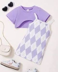 Argyle Knit Mini Dress