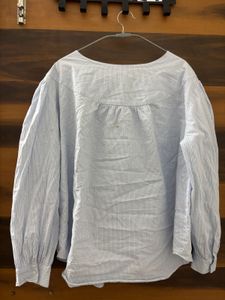 Striped Puff Sleeve Blouse