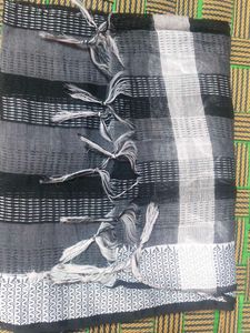 Striped Scarf with Tassels