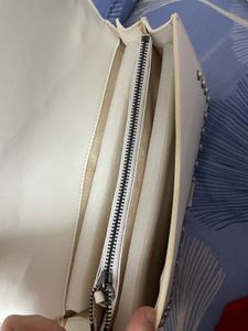 Pinko White Pearl Embellished Shoulder Bag