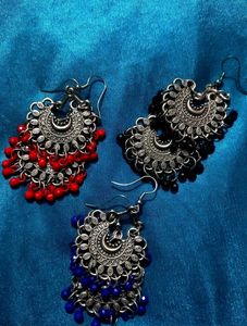 Boho Dangle Earrings - Set of 3