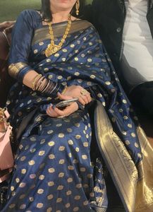 Blue Silk Saree❣️