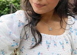 Floral White Midi Dress