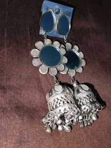 Silver Tone Drop Earrings