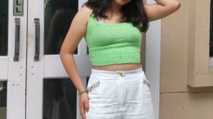 Lime Green Knit Crop Top