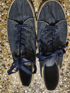 Blue Denim Casual Shoes