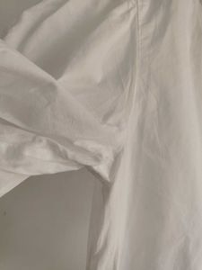 H&amp;M White Short Puff Sleeve Blouse