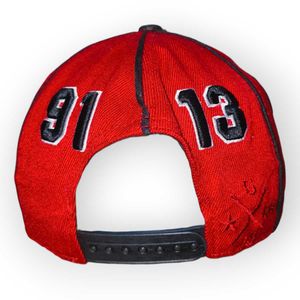 Vintage Red &#34;23-33&#34; Panel Cap | Pre-Loved