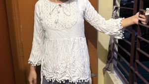 White Embroidered Top