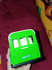 Green Toy Bus