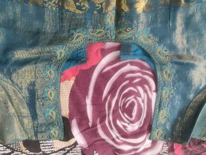 Blue Pure Kanchipuram Tissue Silk Blouse