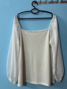 Elegant Sheer Sleeve Top
