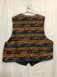 Arizona Black Leather Waistcoat