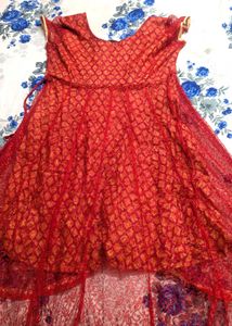 💋💋Red &amp; Gold Embellished Lace Dress💋💋