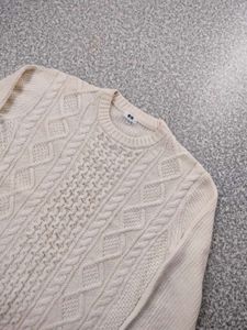 Cream Cable Knit Sweater
