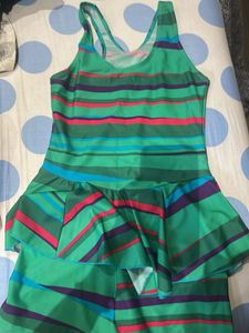 Striped One Piece Swimsuit
