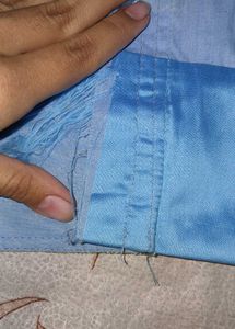 Sky Blue Saree Blouse