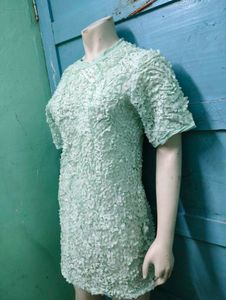 Textured Green Bodycon