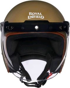 New Royal Enfield L Jet Open Face With Visor Helme