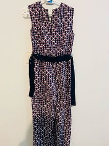 Patterned Sleeveless Dress
