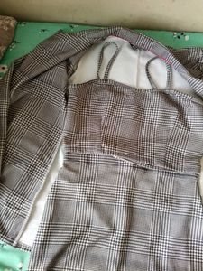 Set Of 3 Co-ord Blazer Skirt And Top