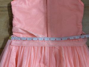 Peach Color Gown In Net For Girls
