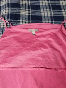 H&amp;M Plain Pink Tank Top