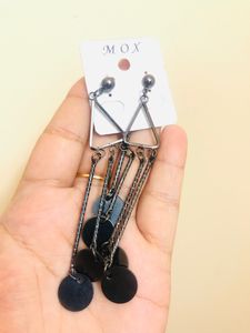 Price Dropped!! Gun Metal shine long Earrings