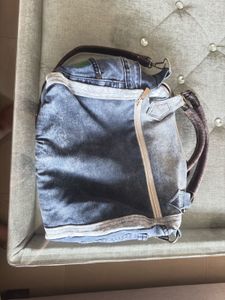 Denim Patchwork Handbag