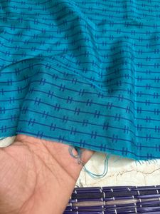 Elegant Purple Printed  material for making scrunc