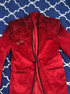 Red Velvet Party Jacket