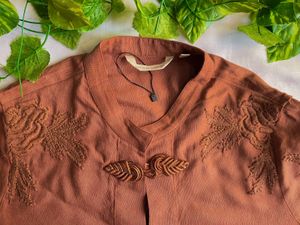 Soft Surroundings Women’s Rust Embroidered Tunic