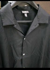 Black H&amp;M cuban collar resort Shirt