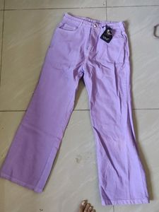 Flared Y2K Purple Pants
