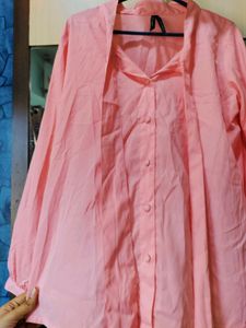 Pink Tie Up Top