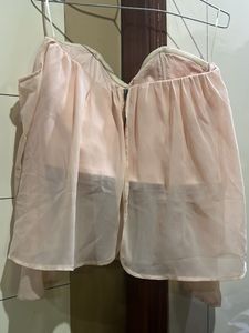 Peach Chiffon Top