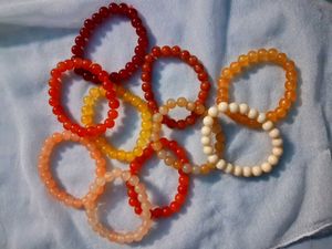 Colourful Beaded Bracelet 📿(Pack Of 10)
